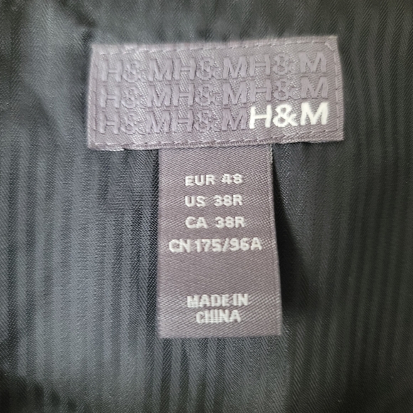 H&M Slim Fit Suit Vest Size 38 in Black - Picture 10 of 15